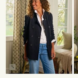 Frank & Eileen navy Belfast - worn once for a few hours!!